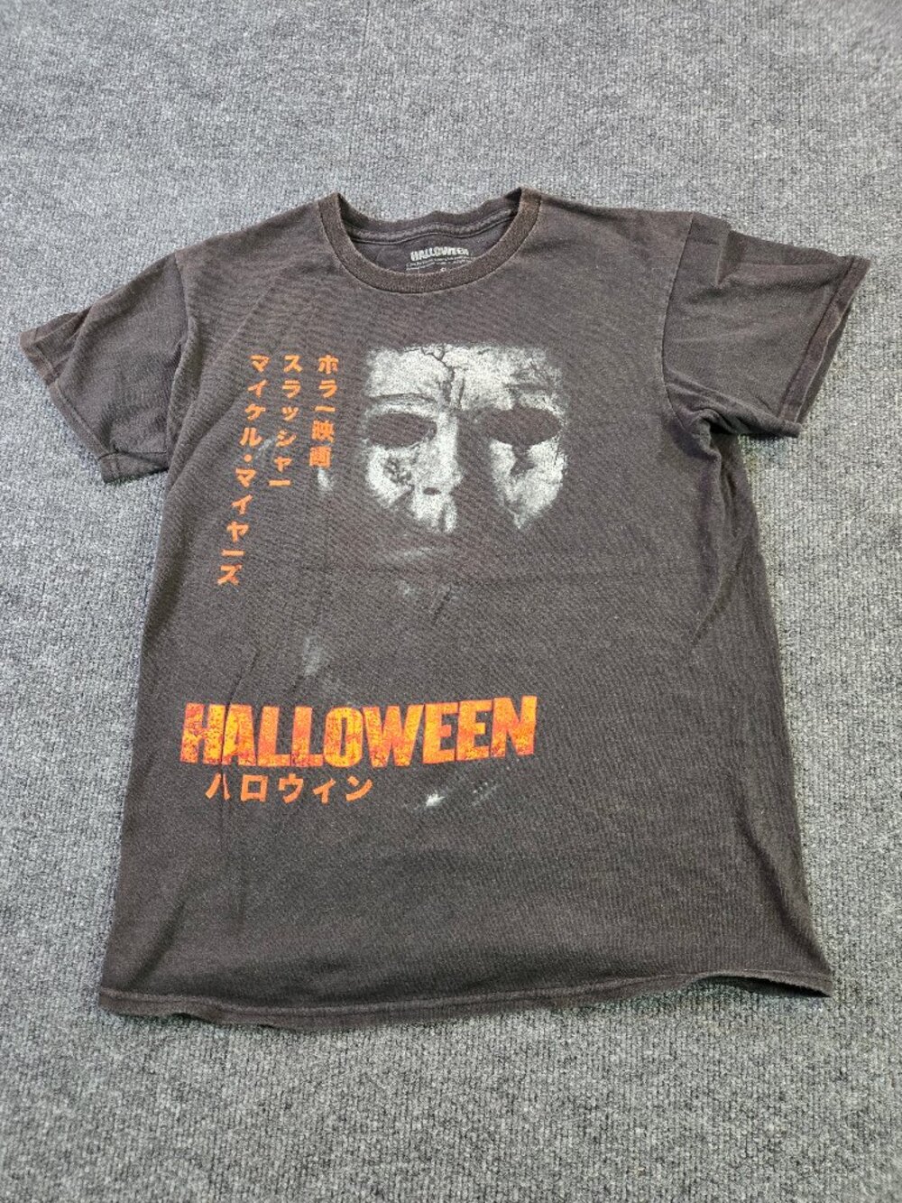 Halloween Michael Myers T Shirt Mens Small Black Horror Movie Graphic Japanese T - Picture 1 of 10